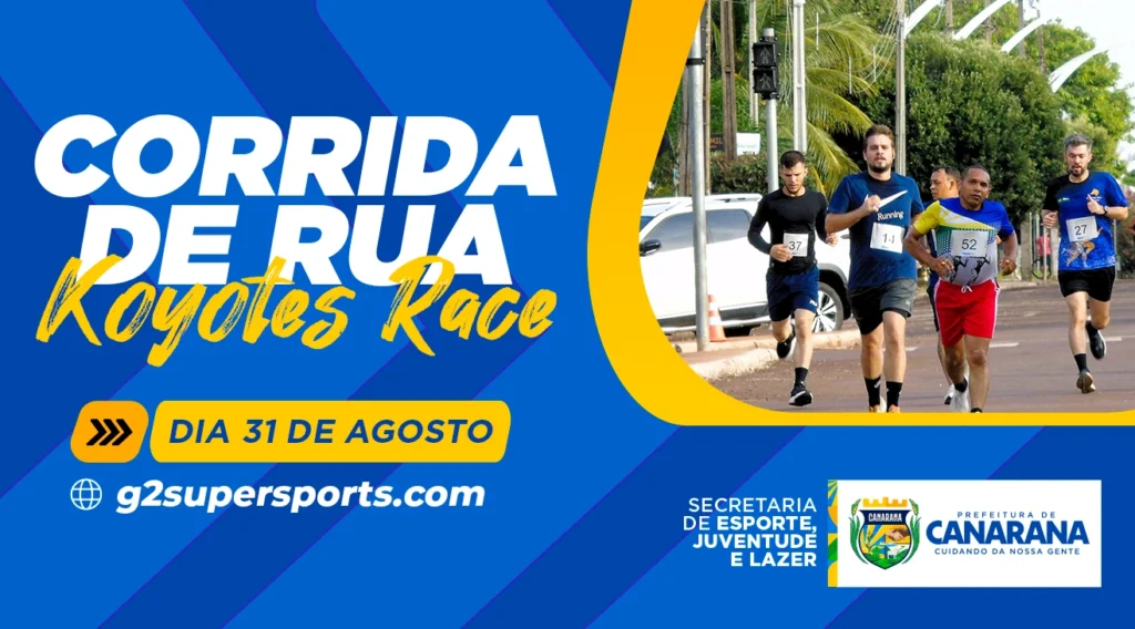 Canarana se prepara para a 4ª Koyotes Race – 5km com atletas de todo o Vale do Araguaia