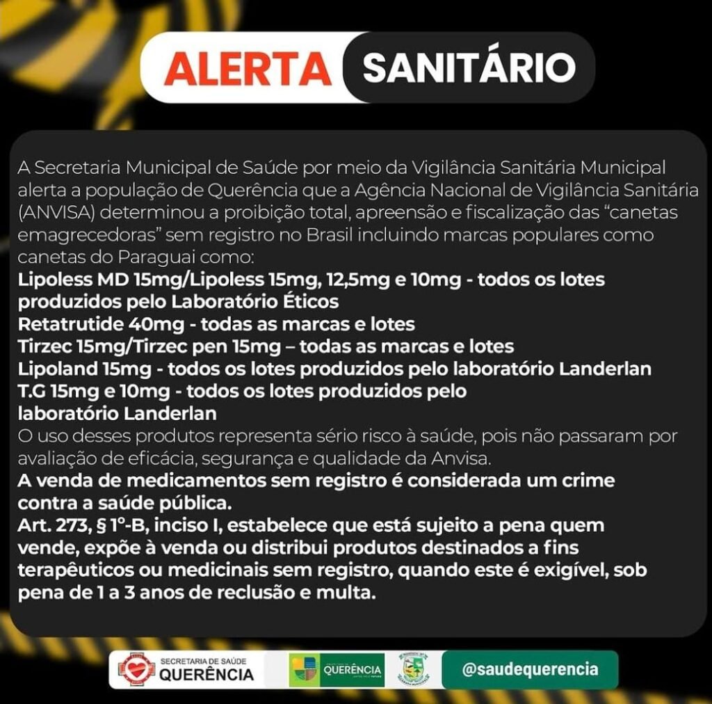 ALERTA SANITÁRIO EM QUERÊNCIA